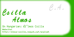 csilla almos business card
